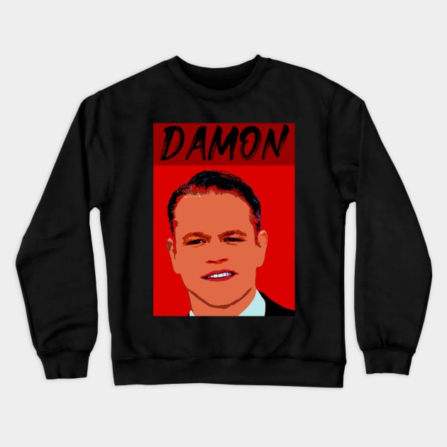 matt damon Crewneck Sweatshirt by oryan80